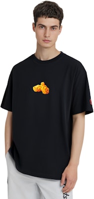 클랏 x 맥스파이시 협업 치킨 윙 그래픽 블랙 반팔 티셔츠 CLTE23SMC108 3