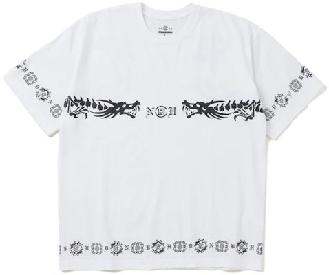 CLOT x 네이버후드 FW23 드래곤 로고 트림 유니섹스 크루넥 티셔츠. 232PC20N-ST01S Order CLOT x 네이버후드 FW23 드래곤 로고 트림 유니섹스 크루넥 티셔츠. 232PC20N-ST01S