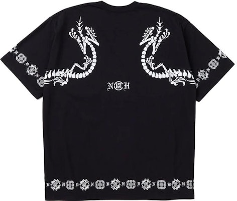 CLOT x 네이버후드 FW23 드래곤 로고 트림 유니섹스 크루넥 티셔츠. 232PC20N-ST01S Shop CLOT x 네이버후드 FW23 드래곤 로고 트림 유니섹스 크루넥 티셔츠. 232PC20N-ST01S