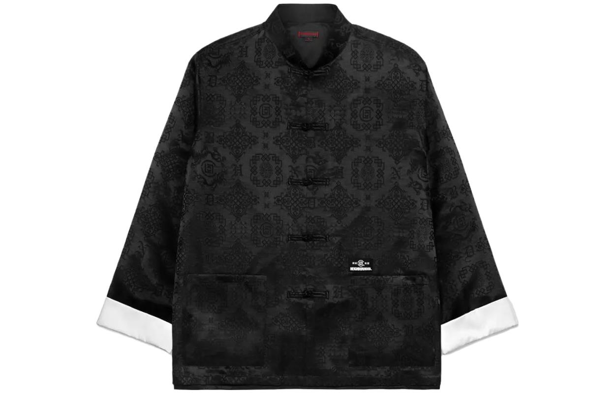 Order CLOT x Neighborhood FW23 標誌印花口袋長袖外套 中性 黑色 CLSH23SNB201-BK-XXL