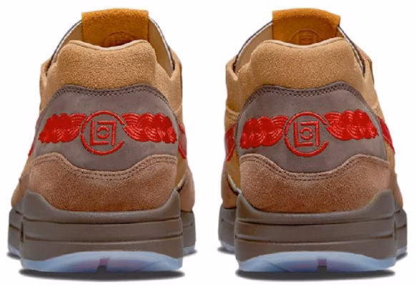 Nike CLOT x Air Max 1 'Beso de la Muerte 2.0 - Marrón Hoja de Té' DD1870-200(S-BOX) Details for Nike CLOT x Air Max 1 'Beso de la Muerte 2.0 - Marrón Hoja de Té' DD1870-200(S-BOX)