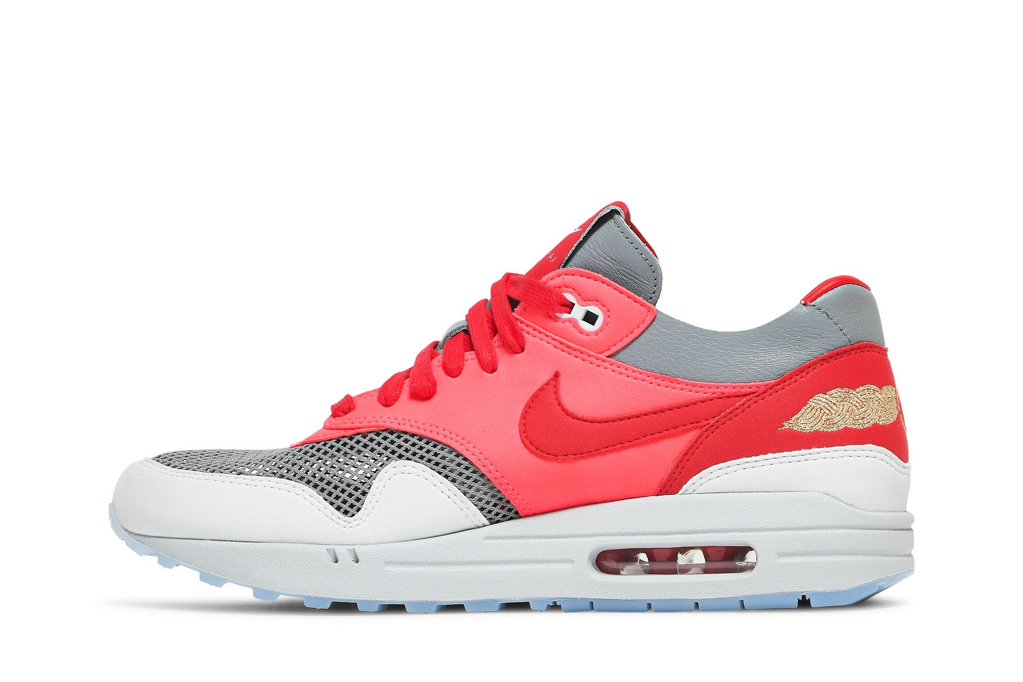 Shop CLOT x Nike Air Max 1 ''Baiser de la Mort Solar Red'' DD1870-600