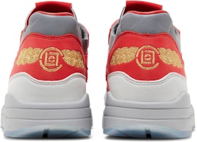 CLOT x Nike Air Max 1 Caja Especial 'Beso de la Muerte - Rojo Solar' DD1870-600-SB Details for CLOT x Nike Air Max 1 Caja Especial 'Beso de la Muerte - Rojo Solar' DD1870-600-SB