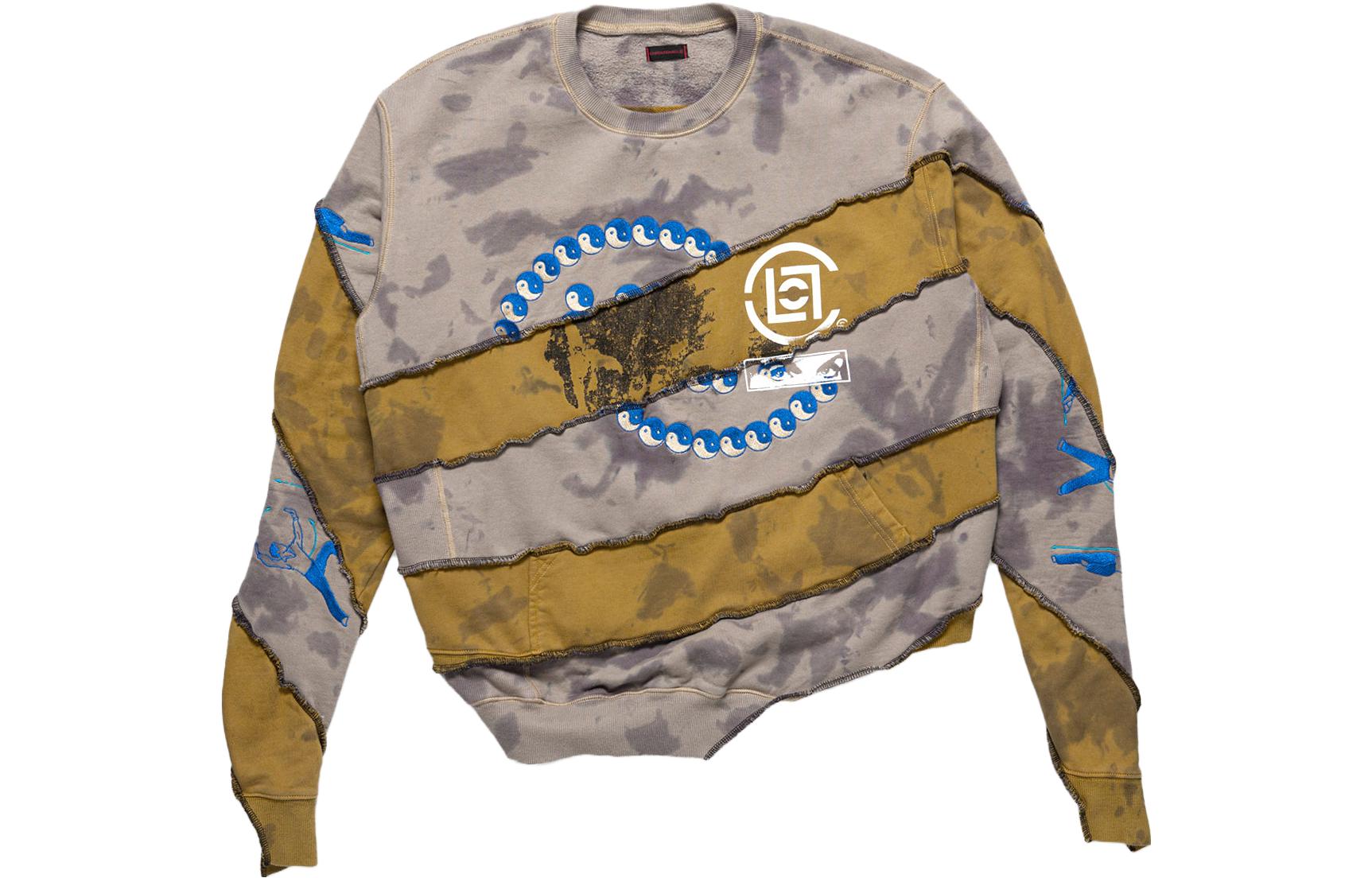 CLOT PAM SS23 Earth Spiral Heart Graphic Unisex Crewneck Sweatshirt CLT-SS23-EP02