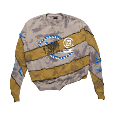 CLOT PAM SS23 Earth Spiral Heart Graphic Unisex Crewneck Sweatshirt CLT-SS23-EP02
