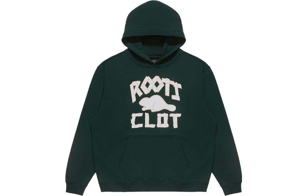 Shop CLOT x ROOTS 印花連帽衫 男女聯名款式合作款式。 CLHD23F90007