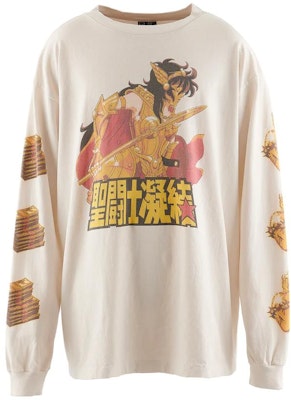 CLOT x SAINT MICHAEL FW23 聖鬥士星矢長袖男女白色上衣 CO-STML-SDS-02 Order CLOT x SAINT MICHAEL FW23 聖鬥士星矢長袖男女白色上衣 CO-STML-SDS-02