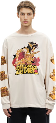 CLOT x SAINT MICHAEL FW23 聖鬥士星矢長袖男女白色上衣 CO-STML-SDS-02 Shop CLOT x SAINT MICHAEL FW23 聖鬥士星矢長袖男女白色上衣 CO-STML-SDS-02