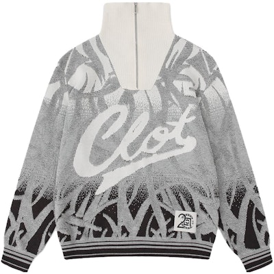 CLOT x STAFFONLY FW23 그라데이션 자카드 니트 집업 재킷 유니섹스. CLKN23F01Y12-GY-003 Buy CLOT x STAFFONLY FW23 그라데이션 자카드 니트 집업 재킷 유니섹스. CLKN23F01Y12-GY-003