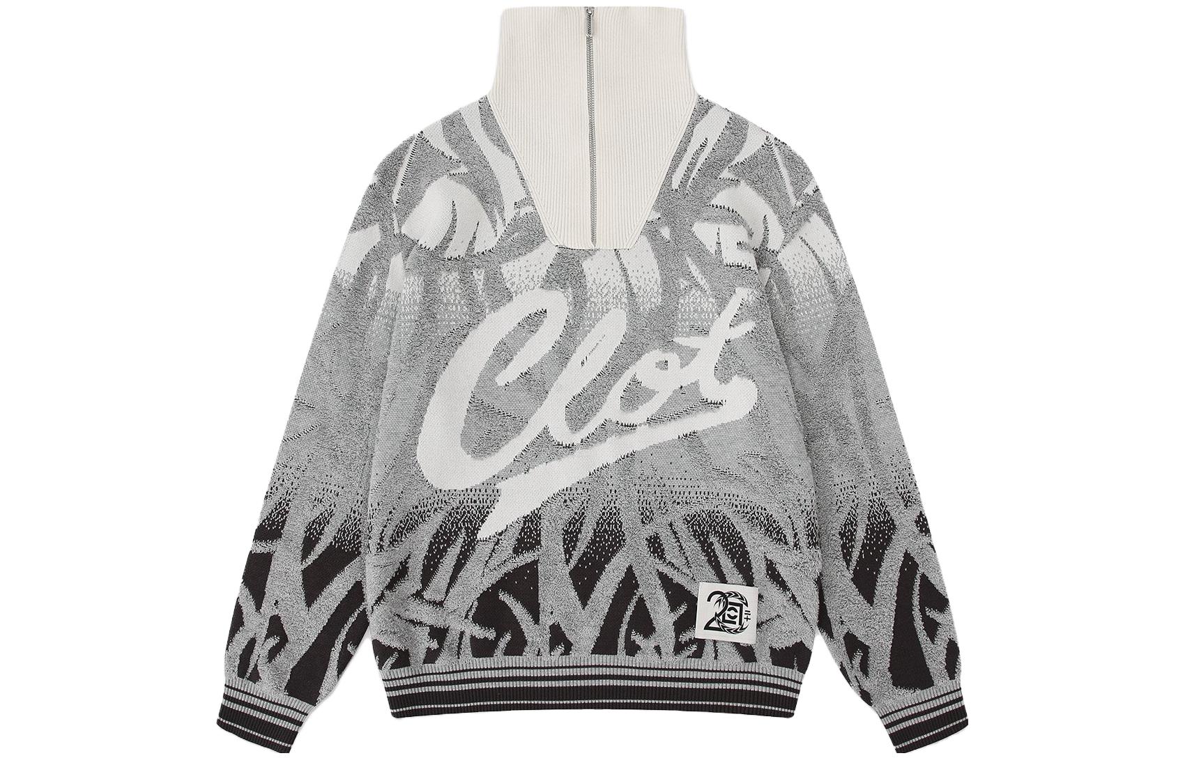 Order CLOT x STAFFONLY FW23 그라데이션 자카드 니트 집업 재킷 유니섹스. CLKN23F01Y12-GY-003