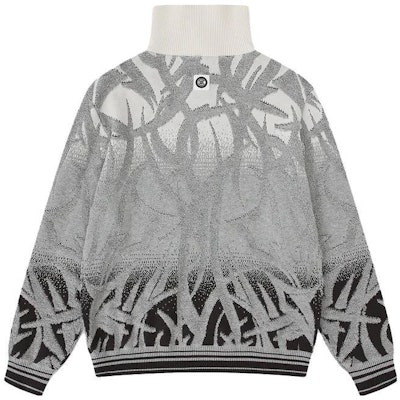 CLOT x STAFFONLY FW23 그라데이션 자카드 니트 집업 재킷 유니섹스. CLKN23F01Y12-GY-003 Lookbook CLOT x STAFFONLY FW23 그라데이션 자카드 니트 집업 재킷 유니섹스. CLKN23F01Y12-GY-003