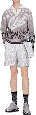 CLOT x STAFFONLY FW23 그라데이션 자카드 니트 집업 재킷 유니섹스. CLKN23F01Y12-GY-003 Shop CLOT x STAFFONLY FW23 그라데이션 자카드 니트 집업 재킷 유니섹스. CLKN23F01Y12-GY-003