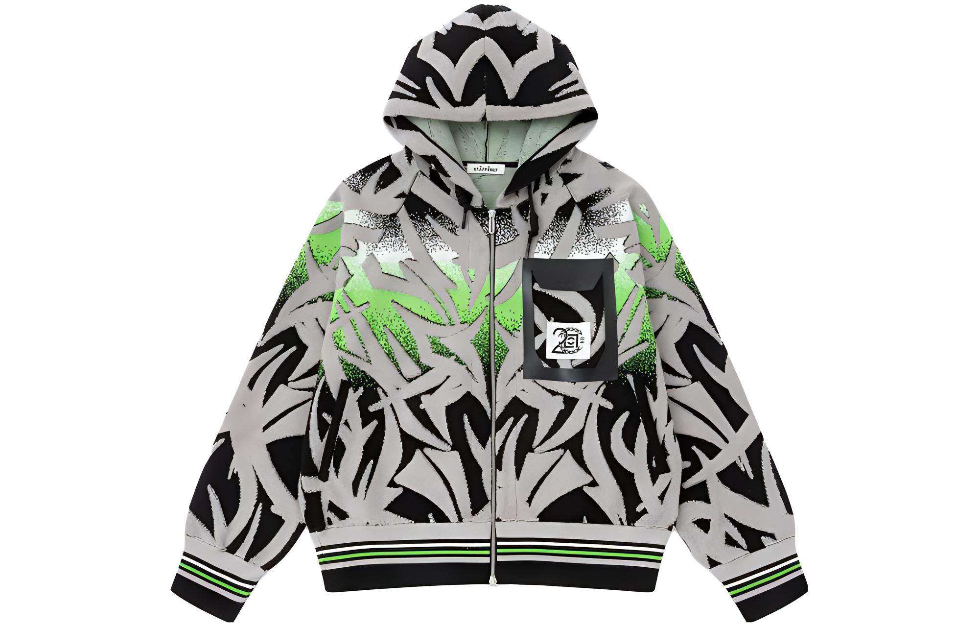 CLOT x STAFFONLY FW23 Halo Zip Hoodie Jacket Unisex Black CLJK23F01Y12BK002