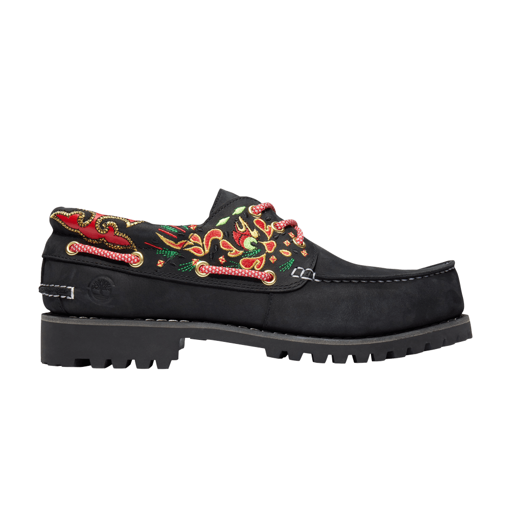 CLOT x Timberland 3-Eye Lug Handsewn Boat 'Black' TB0A5Z1H-001