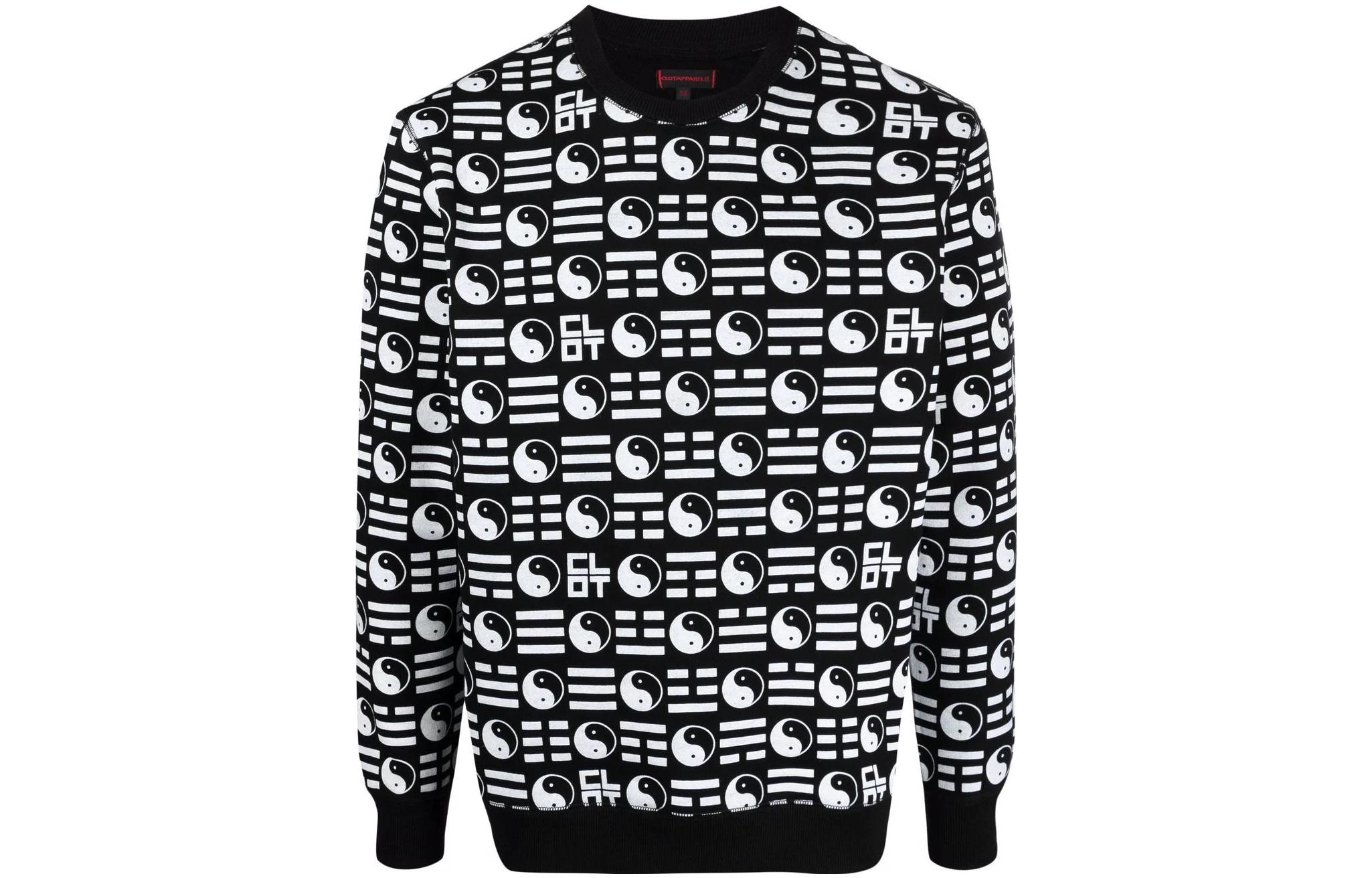 CLOT Yin-Yang Graphic Crewneck Sweatshirt Black () CLSS21F30006