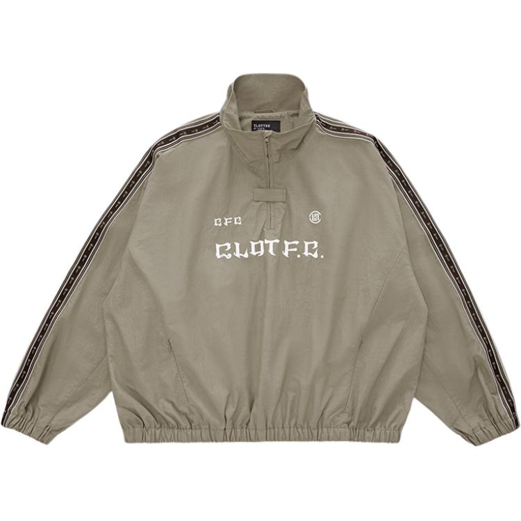 CLOTTEE by CLOT FC Series Letter Print High Neck Pullover Jacket - CTJK24S41030