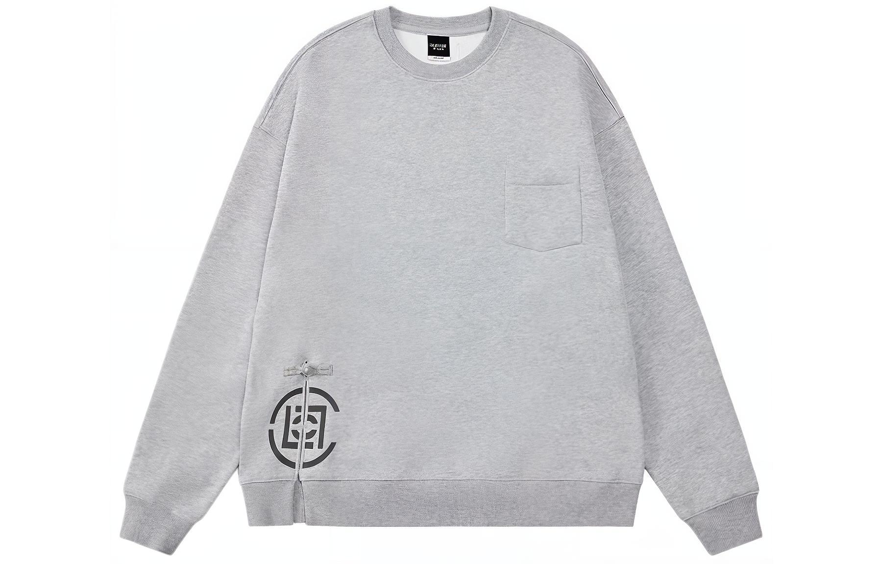 CLOTTEE by CLOT FW23 Kung Fu Crewneck Sweatshirt Gray Unisex CTSS23F31039