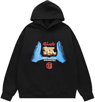CLOTTEE by CLOT FW23 Kung Fu Series Unisex Black Hooded Pullover Hoodie CTHD23F31052 CLOTTEE by CLOT FW23 Kung Fu Series Unisex Black Hooded Pullover Hoodie CTHD23F31052