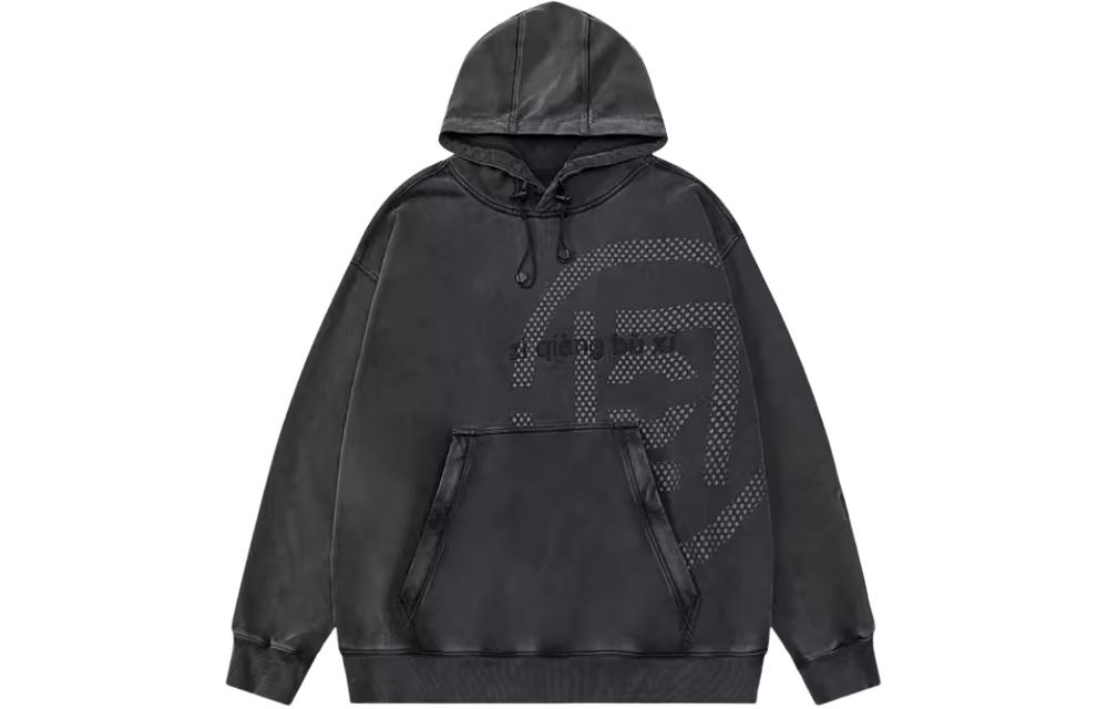 CLOTTEE by CLOT FW23 Kung Fu Washed Graphic Hoodie Unisex Carbon Gray CTHD23F31041