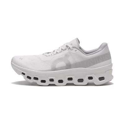Cloudmonster Running Shoes White Plain Face