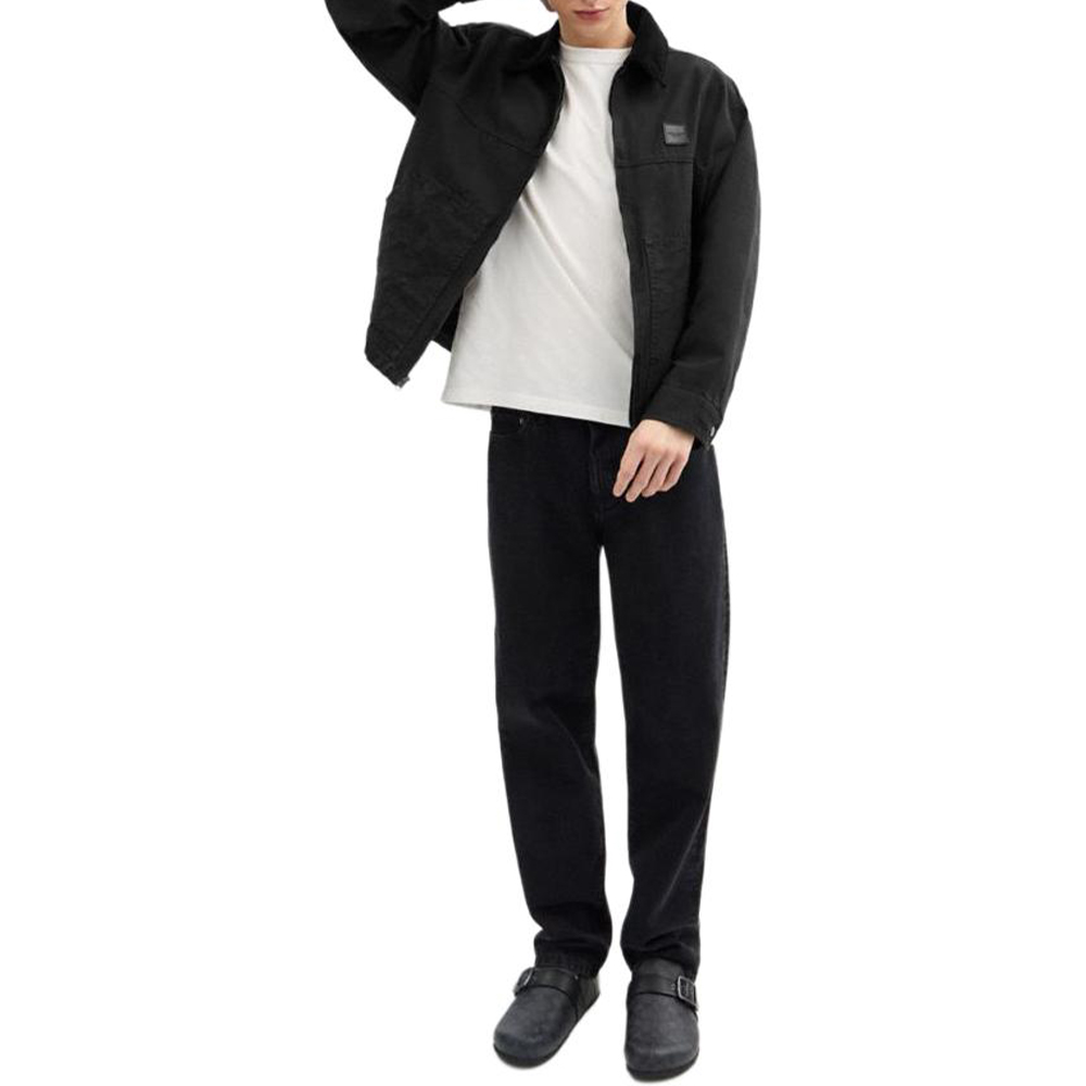 Shop COACH Jaket Hitam Cotton Zip-Up. CW691-BLK