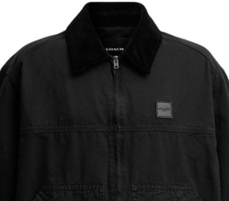 COACH Jaket Hitam Cotton Zip-Up. CW691-BLK Details for COACH Jaket Hitam Cotton Zip-Up. CW691-BLK