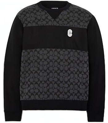 COACH 黑色字母贴布设计圆领卫衣。 C7816-BLK Buy COACH 黑色字母贴布设计圆领卫衣。 C7816-BLK