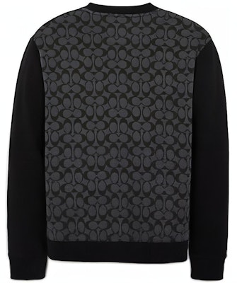 COACH 黑色字母贴布设计圆领卫衣。 C7816-BLK Lookbook COACH 黑色字母贴布设计圆领卫衣。 C7816-BLK