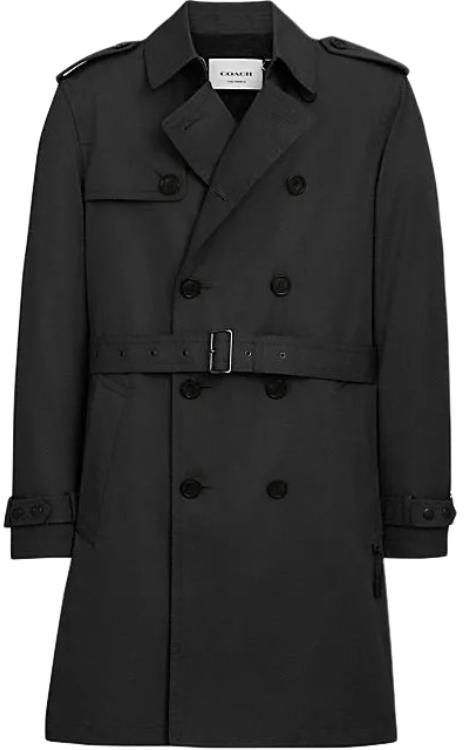 coach-black-double-breasted-long-sleeve-trench-coat-cq-504-blk