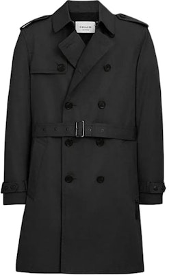 COACH Black Double-Breasted Long Sleeve Trench Coat. CQ504-BLK Order COACH Black Double-Breasted Long Sleeve Trench Coat. CQ504-BLK