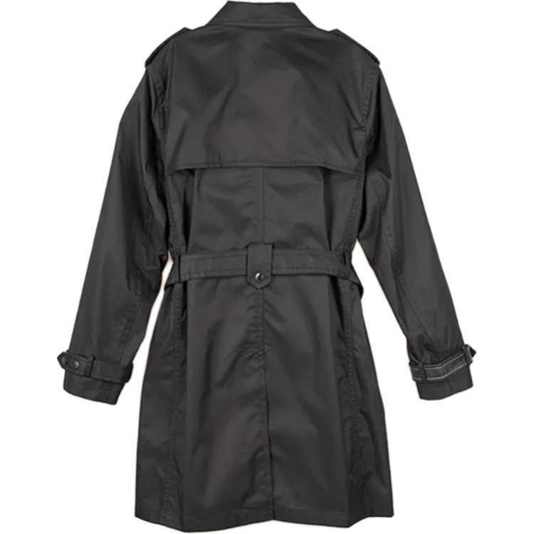 Lookbook COACH  Black Double-Breasted Long Sleeve Trench Coat. CQ504-BLK