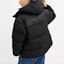 Purchase COACH Black Down Jacket with Detachable Hood and Embroidery CU449-BLK