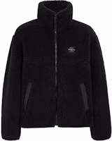 COACH Black Fleece High-Neck Jacket with Logo Zip Design. CT735-BLK COACH Black Fleece High-Neck Jacket with Logo Zip Design. CT735-BLK