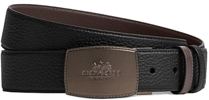 COACH Tali Pinggang Kulit Hitam dengan Hiasan Logo. 64089-VWX Order COACH Tali Pinggang Kulit Hitam dengan Hiasan Logo. 64089-VWX