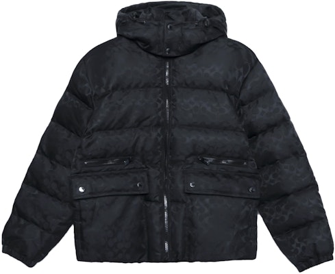 COACH 黑色標誌印花連帽羽絨外套長袖 CD759-BK Buy COACH 黑色標誌印花連帽羽絨外套長袖 CD759-BK