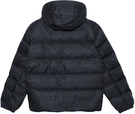 COACH 黑色標誌印花連帽羽絨外套長袖 CD759-BK Lookbook COACH 黑色標誌印花連帽羽絨外套長袖 CD759-BK