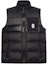 Order COACH Black Logo Print Sleeveless Down Vest Casual Zip Jacket CG626-R81