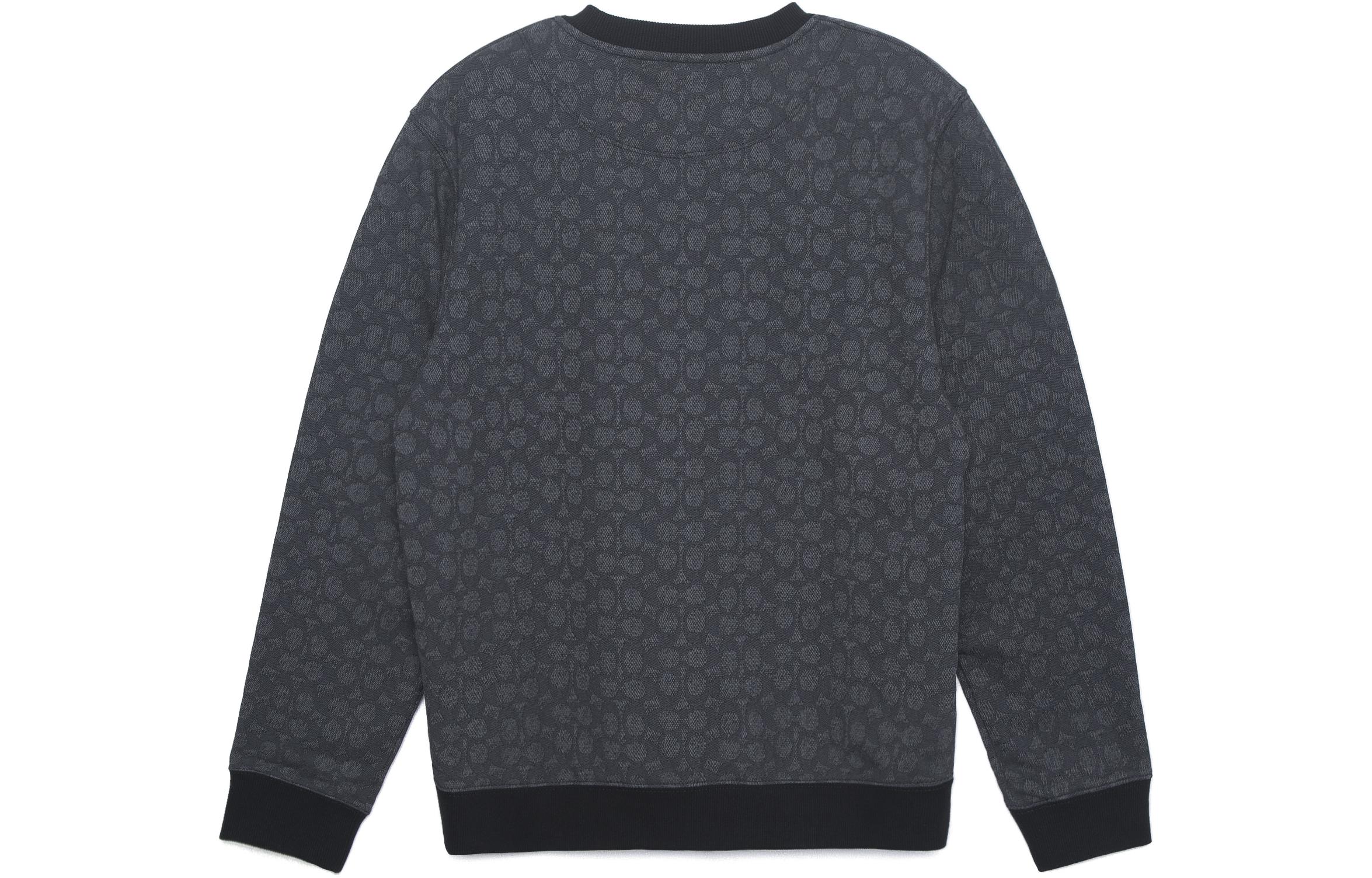 Lookbook コーチ ブラック ロゴレターデザイン プルオーバースウェットシャツ. CB490-R8E