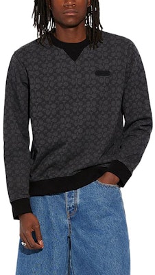 コーチ ブラック ロゴレターデザイン プルオーバースウェットシャツ. CB490-R8E Shop コーチ ブラック ロゴレターデザイン プルオーバースウェットシャツ. CB490-R8E