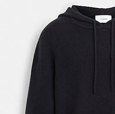 COACH 黑色純色連帽休閒長袖毛衣. CS474-BLK Shop COACH 黑色純色連帽休閒長袖毛衣. CS474-BLK