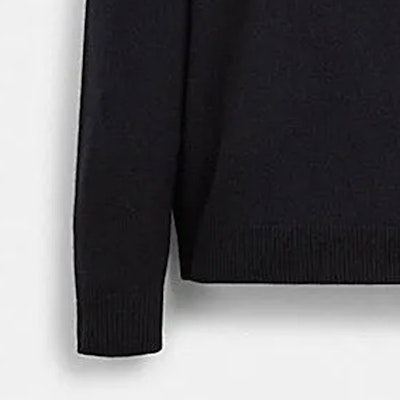 COACH 黑色純色連帽休閒長袖毛衣. CS474-BLK Details for COACH 黑色純色連帽休閒長袖毛衣. CS474-BLK