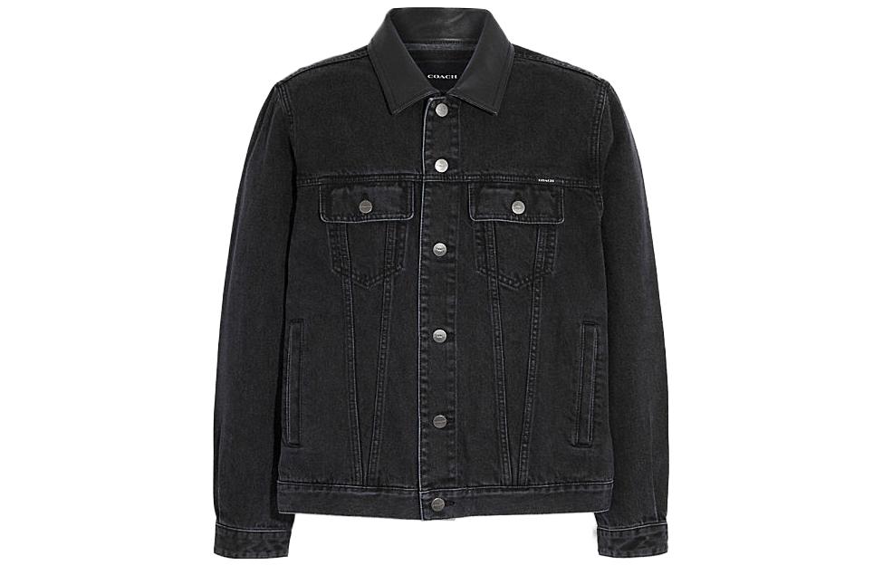 COACH  Black Solid Single-Breasted Jacket SS23 Collection. CG615-BLK 圖 2