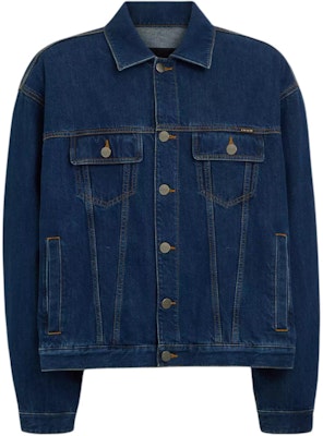 COACH Jaket Denim Biru dengan Motif Huruf dan Kerah Lipat. CO801-COK Buy COACH Jaket Denim Biru dengan Motif Huruf dan Kerah Lipat. CO801-COK