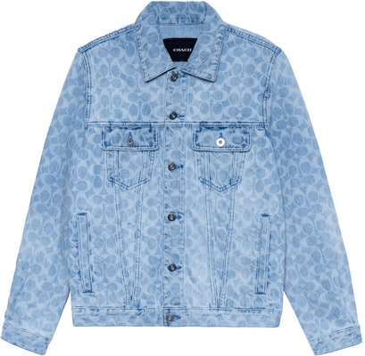 COACH Jaket Denim Biru dengan Logo Print dan Desain Single-Breasted. C0918-S8M Buy COACH Jaket Denim Biru dengan Logo Print dan Desain Single-Breasted. C0918-S8M
