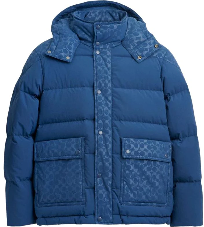 coach-blue-printed-hooded-zip-up-down-jacket-cl-861-deb