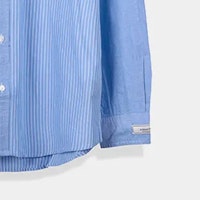 COACH 藍色條紋繡字母標誌襯衫 SS24 CO870-NF5 Details for COACH 藍色條紋繡字母標誌襯衫 SS24 CO870-NF5