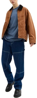 COACH Brown Leather Detail Workwear Zip-Up Buckle Jacket. CW691-BRN Lookbook COACH Brown Leather Detail Workwear Zip-Up Buckle Jacket. CW691-BRN