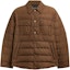 Buy COACH Brown Solid Color Down Jacket with Single-Breasted Long Sleeves. CT733-WPK