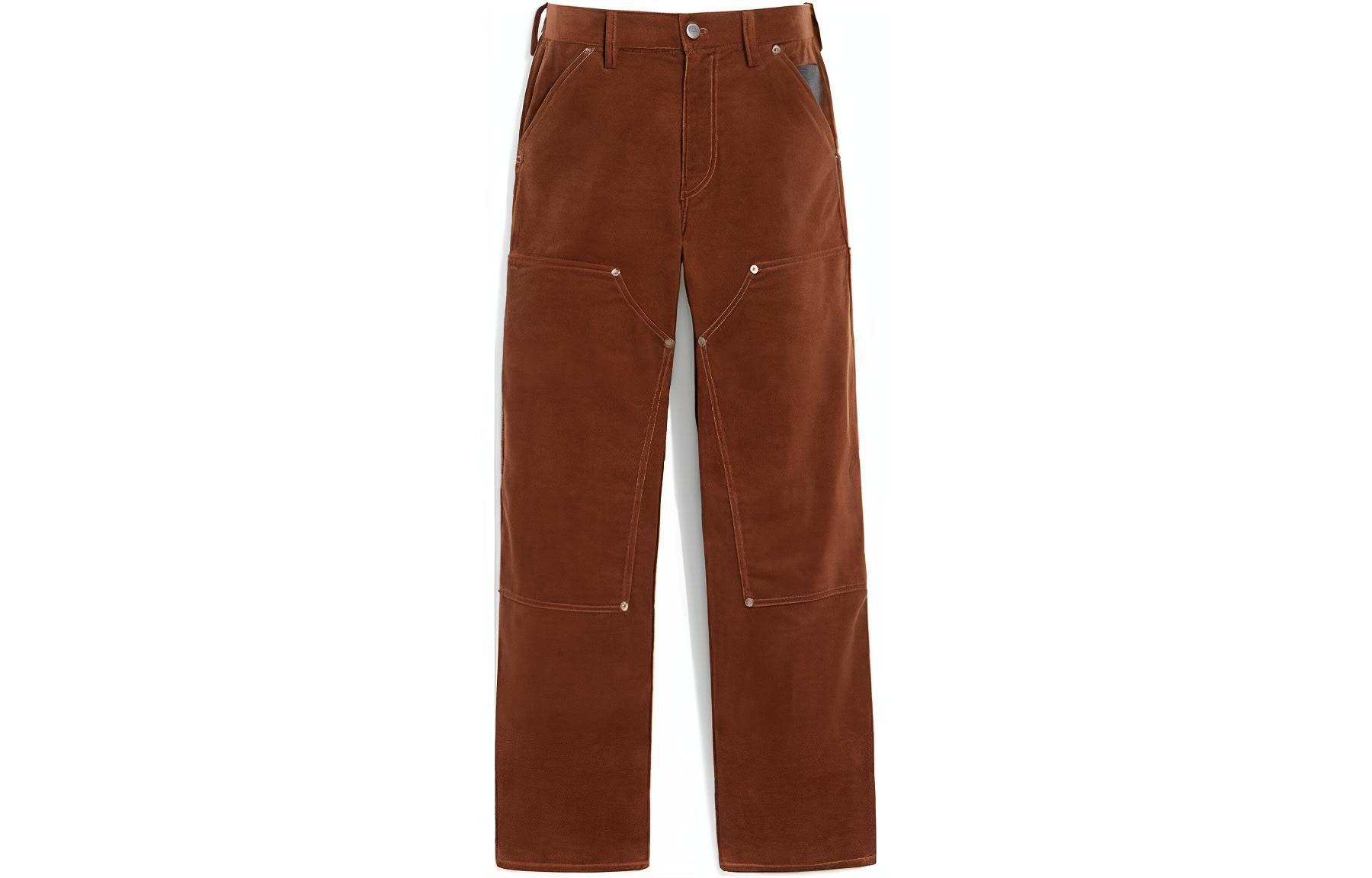 COACH  Casual Straight-Leg Button Pants in Brown CG692-BRN