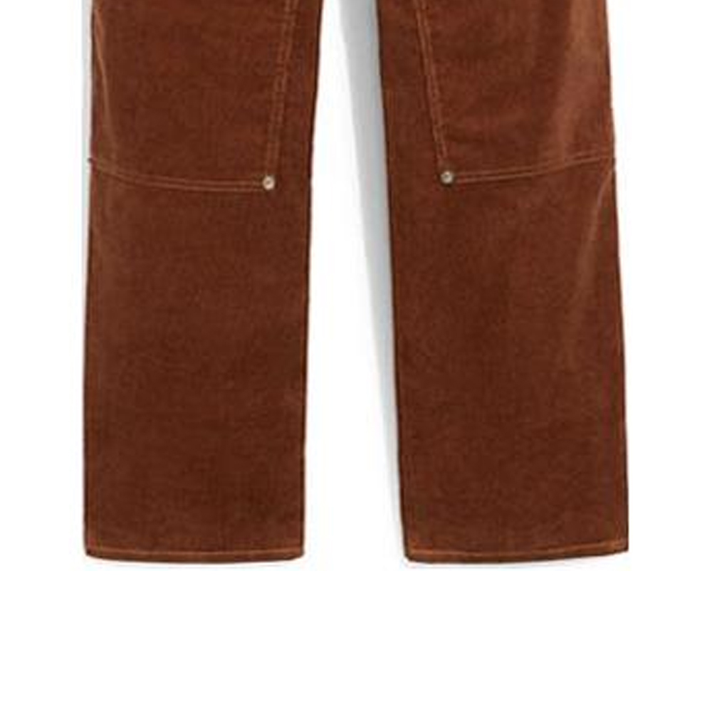 Details for COACH Celana Cokelat Casual Straight-Leg dengan Kancing. CG692-BRN